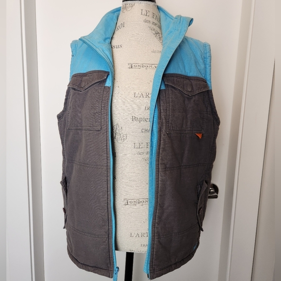 Vintage Distressed Denim Utility Vest - Picture 5 of 15